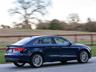 Картинка автомобили audi sedan a3 синий 2014 8v us-spec quattro 2-0t