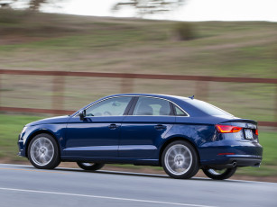 Картинка автомобили audi синий 2014 8v us-spec a3 sedan 2-0t quattro
