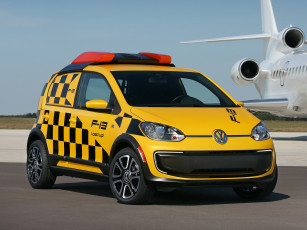 обоя автомобили, volkswagen, желтый, 2013г, concept, e-load, up