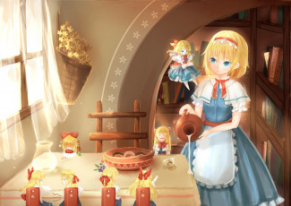 Картинка аниме touhou lu alice margatroid art