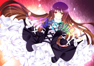 Картинка аниме touhou взгляд девушка печать магия стигма платье румянец улыбка stigma1101 art hijiri byakuren