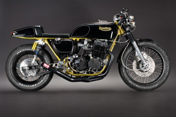 Картинка мотоциклы customs revolver black gold