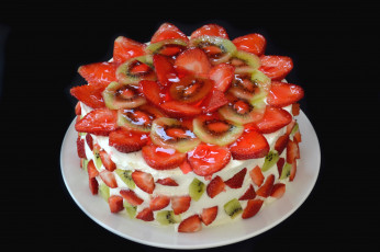 Картинка еда торты клубника