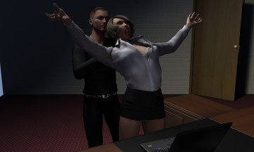 обоя helen, 3д графика, fantasy , фантазия, девушка, мужчина