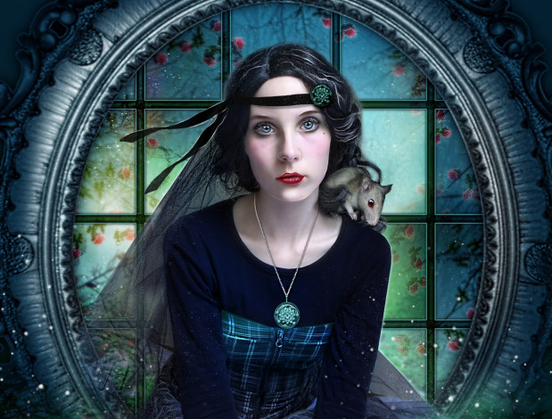 Обои картинки фото фэнтези, фотоарт, портрет