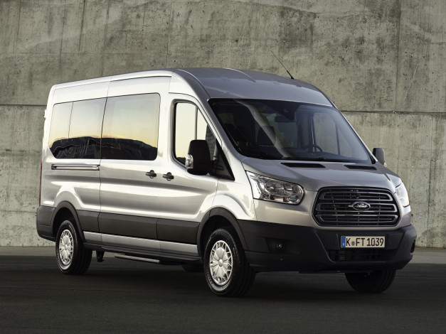 Обои картинки фото автомобили, ford, minibus, 2014, l3h2, transit