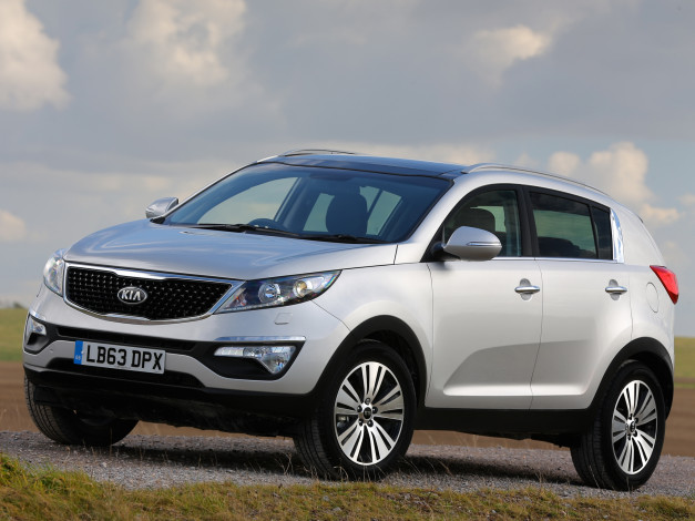 Обои картинки фото автомобили, kia, 2013, uk-spec, ecodynamics, sportage
