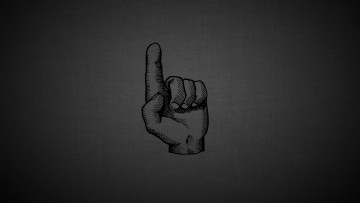 Картинка рисованное минимализм рука тёмный фон палец