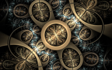 Картинка 3д+графика фракталы+ fractal цвета фон узор