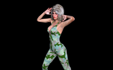 Картинка 3д+графика люди+ people девушка фон взгляд