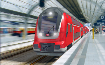 Картинка техника поезда скорость перрон вокзал поезд