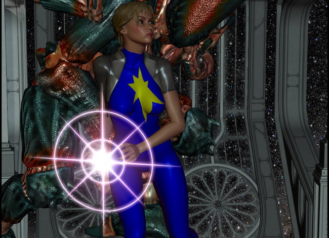 Обои картинки фото 3д графика, фантазия , fantasy, девушка, магия, фон, взгляд