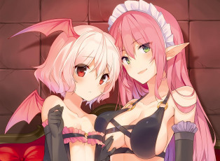 Картинка аниме kono+subarashii+sekai+ni+shukufuku+wo девушки