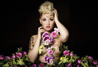 Картинка девушки -unsort+ блондинки взгляд лицо