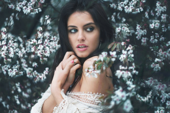 Картинка девушки -unsort+ брюнетки +шатенки взгляд лицо