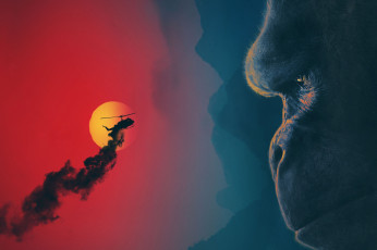 Картинка кино+фильмы kong +skull+island фэнтези skull island приключения остров черепа конг