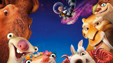 обоя мультфильмы, ice age,  collision course, персонажи
