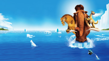 обоя мультфильмы, ice age,  continental drift, персонажи