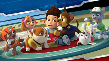 обоя paw patrol   «щенячий патруль», мультфильмы, paw patrol, персонажи