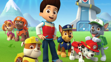 обоя paw patrol   «щенячий патруль», мультфильмы, paw patrol, персонажи