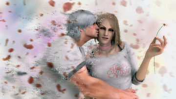 Картинка видео+игры devil+may+cry+4 dante цветы