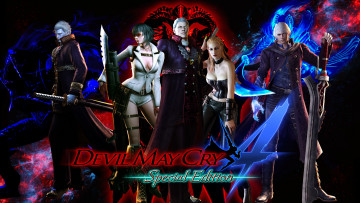 Картинка видео+игры devil+may+cry+4 lady nero capcom virgil dante trish nelo angelo sparda