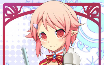 Картинка аниме sword+art+online девушка взгляд фон