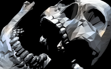 Картинка рисованное минимализм череп фон