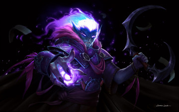 Картинка видео+игры world+of+warcraft astro mage esben lash rasmussen тёмный ельф магия world of warcraft маг art wow