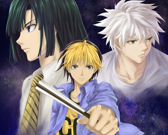 Обои картинки фото аниме, hikaru no go, парни