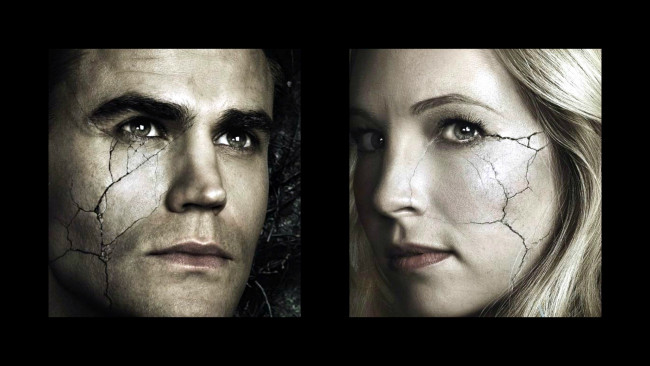 Обои картинки фото кино фильмы, the vampire diaries, коллаж
