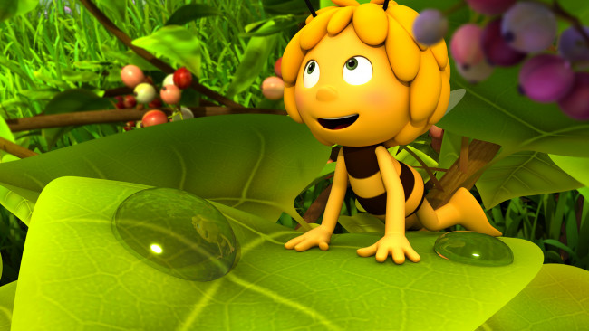 Обои картинки фото maya the bee movie, мультфильмы, maya the bee – movie, пчелка, maya, the, bee, movie