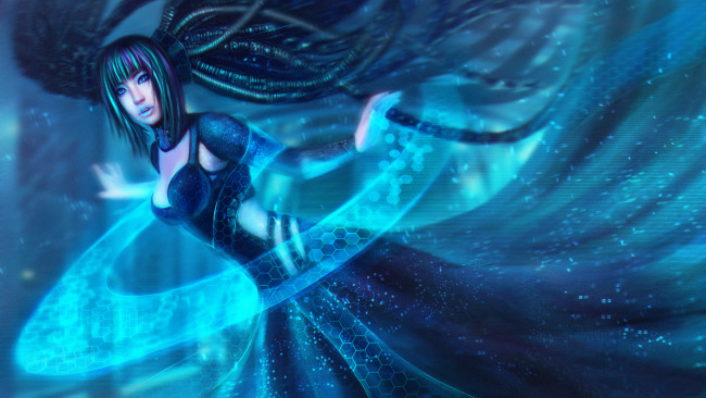 Обои картинки фото видео игры, league of legends, девушка, взгляд, фон, волосы, sona