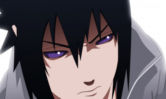 Обои картинки фото аниме, naruto, лицо, глаза, учиха, саске