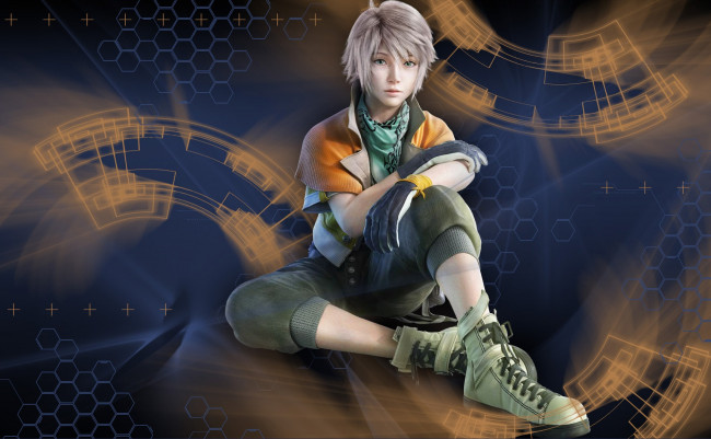 Обои картинки фото видео игры, final fantasy xiii, девушка