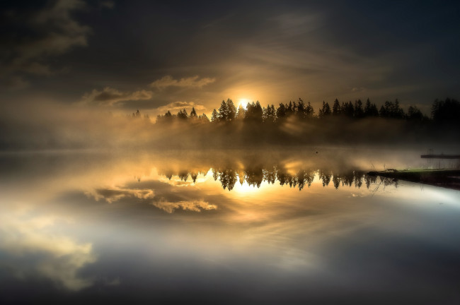 Обои картинки фото природа, восходы, закаты, рассвет