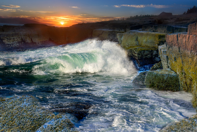 Обои картинки фото природа, побережье, рассвет