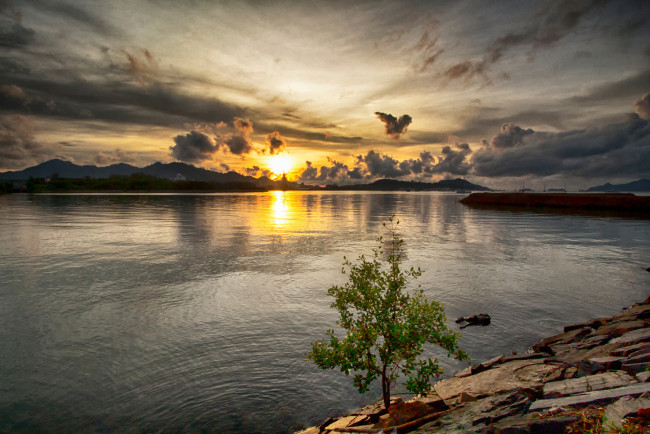 Обои картинки фото природа, восходы, закаты, рассвет