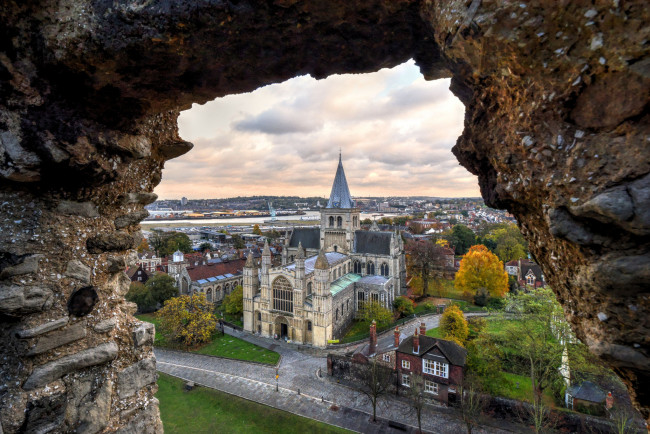 Обои картинки фото rochester cathedral, города, - католические соборы,  костелы,  аббатства, храм