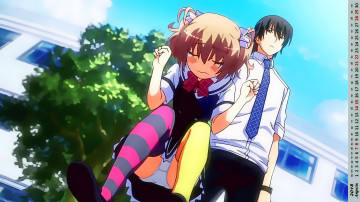 Картинка календари аниме юноша девушка эмоции