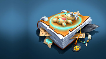 Картинка векторная+графика другое+ other надежда полыгалова книга сердце арт вуду кукла