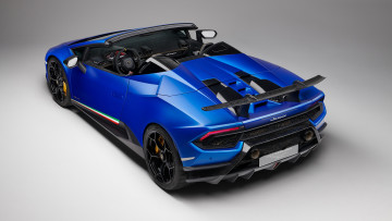 Картинка lamborghini+huracan+spyder+performante+2019 автомобили lamborghini spyder huracan 2019 blue performante