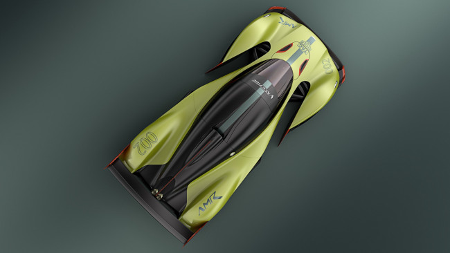 Обои картинки фото aston martin valkyrie amr pro , 2018, автомобили, aston martin, valkyrie, aston, martin, top, view, астон, мартин, amr, pro