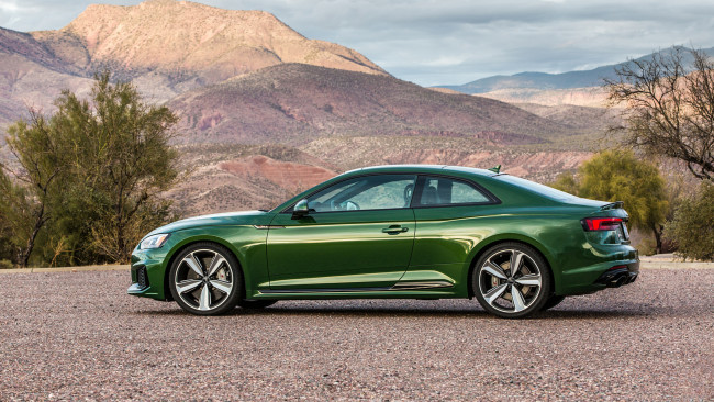 Обои картинки фото audi rs5 2018, автомобили, audi, rs5, зелёный, 2018
