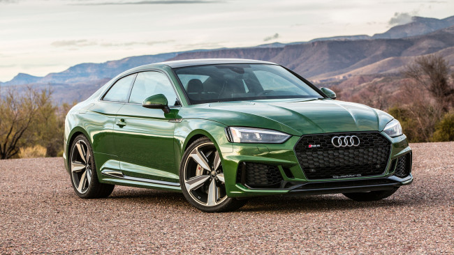 Обои картинки фото audi rs5 2018, автомобили, audi, rs5, зелёный, 2018