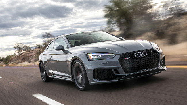 Обои картинки фото audi rs5 2018, автомобили, audi, серый, 2018, rs5