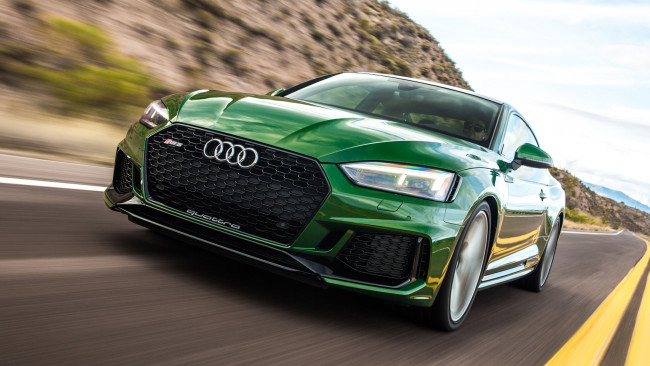 Обои картинки фото audi rs5 2018, автомобили, audi, зелёный, 2018, rs5