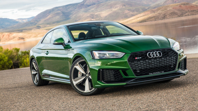 Обои картинки фото audi rs5 2018, автомобили, audi, зелёный, 2018, rs5