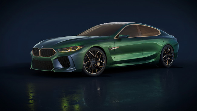 Обои картинки фото bmw m8 gran coupe concept 2018, автомобили, bmw, 2018, concept, coupe, gran, m8