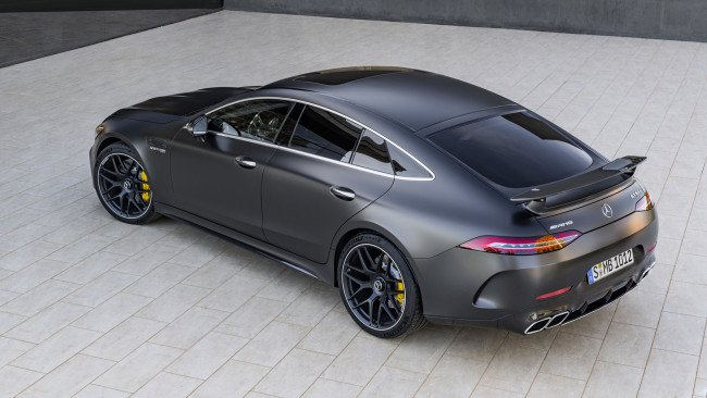 Обои картинки фото mercedes-benz amg gt 63-s 4matic 4door coupe 2019, автомобили, mercedes-benz, серый, металлик, amg, gt, 63-s, 4matic, 4door, coupe, 2019